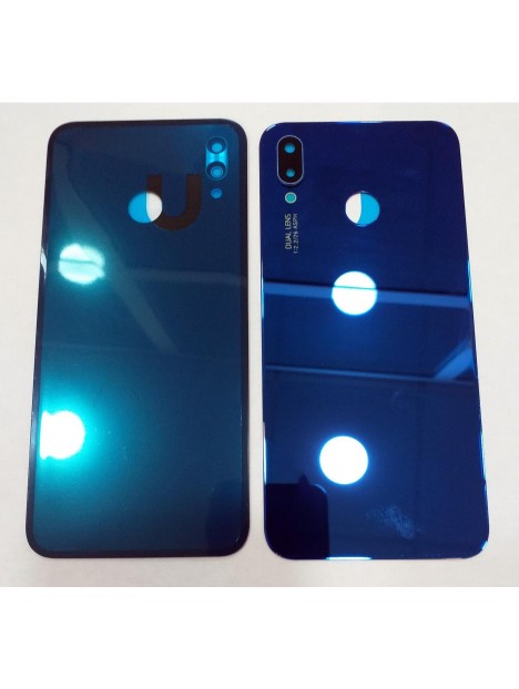Huawei P20 Lite Nova 3E tapa trasera o tapa bateria azul + cubierta camara ane-l02 ane-l02k ane-l03 ane-l12jpz ane-