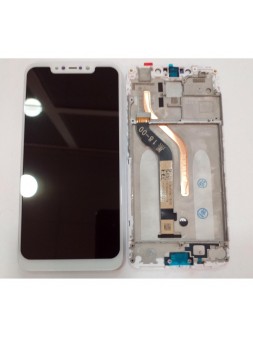 Xiaomi Pocophone F1 pantalla lcd + tactil blanco + marco blanco premium