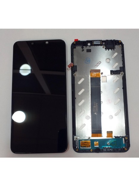 Wiko Harry 2 Tommy 3 Plus pantalla lcd + tactil negro + marco negro premium