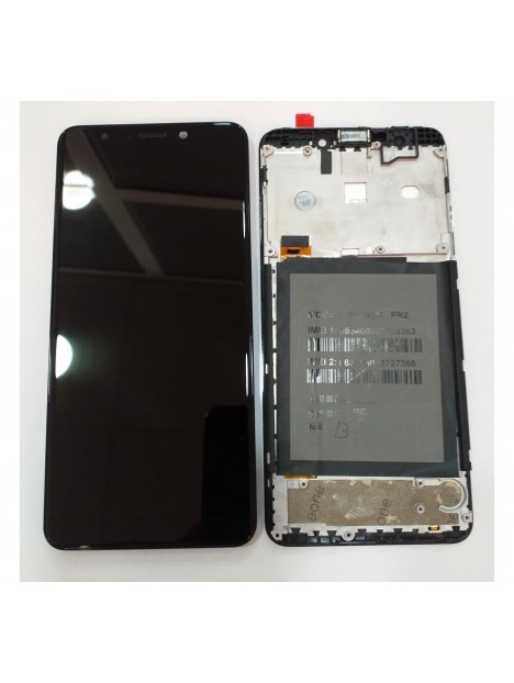 Wiko View Go pantalla lcd + tactil negro + marco premium