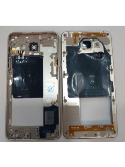 Samsung Galaxy A5 2016 A510F carcasa central o marco dorado orginal