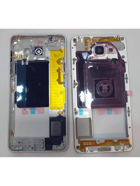 Samsung Galaxy A5 2016 A510F carcasa central o marco blanco premium