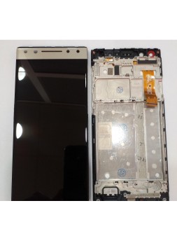 Alcatel 5 ot5086 pantalla lcd + tactil dorado + marco premium