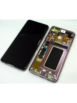 Samsung GH97-21691B Galaxy S9 PLUS SM-G965F pantalla lcd + táctil negro + marco violeta premium Service Pack
