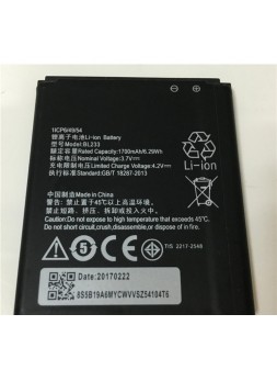 Batería premium BL233 Lenovo A3600 A3600D A2800D A3800D