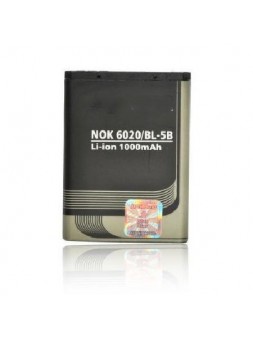 Batería Nokia BL-5B 6020/5200/5300/3220/5140 1000M/AH LI-ION