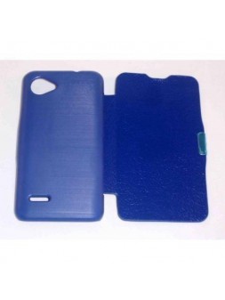 BQ Aquaris 3.5" Flip cover con iman carcasa azul marino