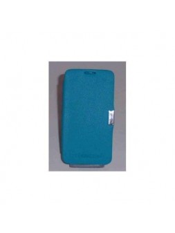 BQ Aquaris 4.5 Flip cover con iman carcasa Azul celeste