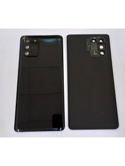 Tapa trasera o tapa bateria negra para Samsung Galaxy S10 Lite SM-G770F mas cubierta camara SM-G770 G770F G770