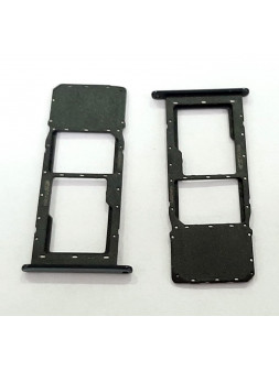 Soporte o bandeja single sim negra para LG K61 LMQ630EAW calidad premium