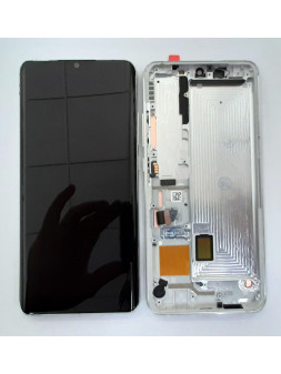 Pantalla lcd para Xiaomi Mi CC9 Pro Mi Note 10 Mi Note 10 Lite Mi Note 10 Pro mas tactil negro mas marco plata cali