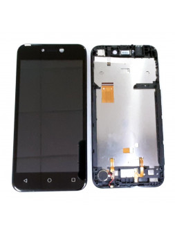 Pantalla lcd para Wiko Y50 mas tactil negro mas marco negro calidad premium