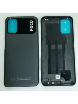 Tapa trasera o tapa bateria negra para Xiaomi Poco M3