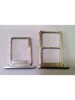 Set 2 soporte o bandeja sim y sd plata para Nokia 5 TA-1024 calidad premium TA-1027 TA-1044 TA-1053