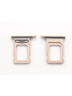 Soporte o bandeja dual sim dorada para IPhone 12 Pro A2407 A2341 A2406 A2408 IPhone 12 Pro Max A2342 A2410 A2411 A2