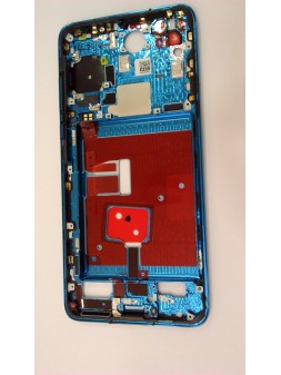 Carcasa central o marco azul para Huawei P40 calidad premium