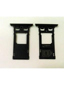 Soporte o bandeja sim negra para Sony Xperia XZ2 Compact H8324 H8314 calidad premium