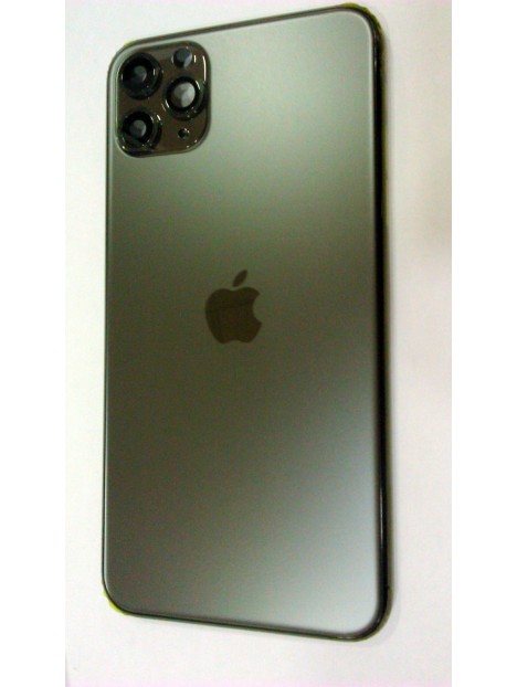 Carcasa o marco central para  Iphone 11 Pro Max A2161 A2218 A2220 mas tapa trasera o tapa bateria gris calidad prem