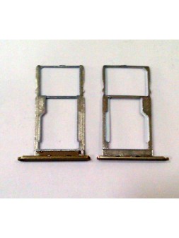 Soporte o bandeja sim dorado para Doogee BL7000 calidad premium