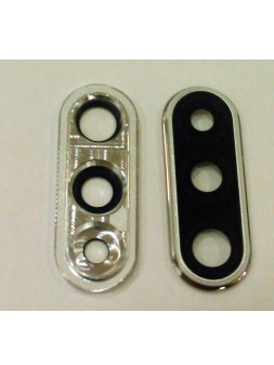 Cubierta camara plata 48mpx para HuaweI P30 Lite Nova 4E calidad premium