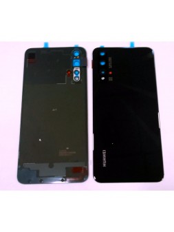 Tapa trasera o tapa bateria negra para Huawei Nova 5T YAL-L21 YALE-L61A YALE-L71A YALE-L61D