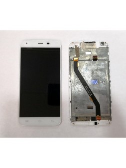 Pantalla LCD para Doogee T6 mas tactil blanco mas marco blanco