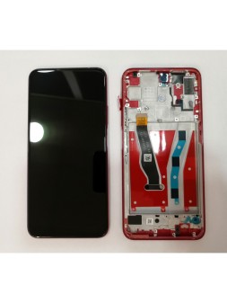 Pantalla LCD para Huawei Honor 9X HLK-AL00 HLK-TL00 mas tactil negro mas marco rojo