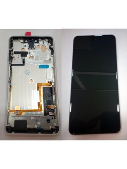 Google Pixel 3XL pantalla lcd + tactil negro + marco blanco