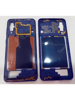 Samsung Galaxy A60 A6060 carcasa central o marco azul