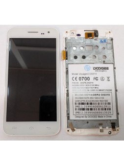 Doogee DG310 pantalla lcd + tactil blanco + marco blanco